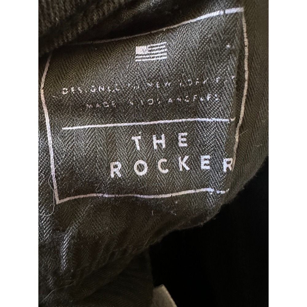 AYR The Rocker Jeans with Frayed Hem in Magnetic Black Cropped Denim Size 26 - Picture 8 of 13